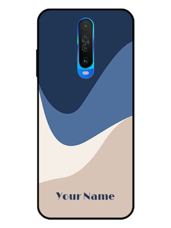 Custom Poco X2 Custom Glass Phone Case - Abstract Drip Art Design