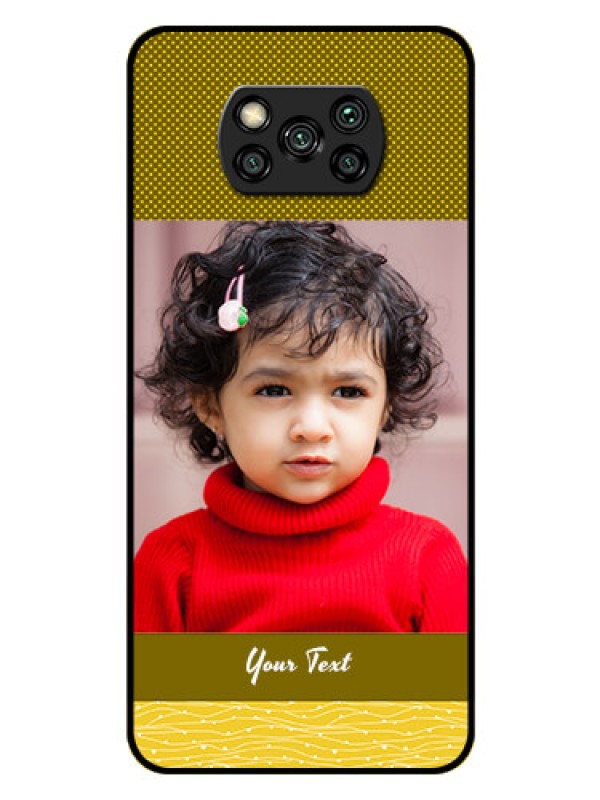 Custom Poco X3 Pro Custom Glass Phone Case  - Simple Green Color Design