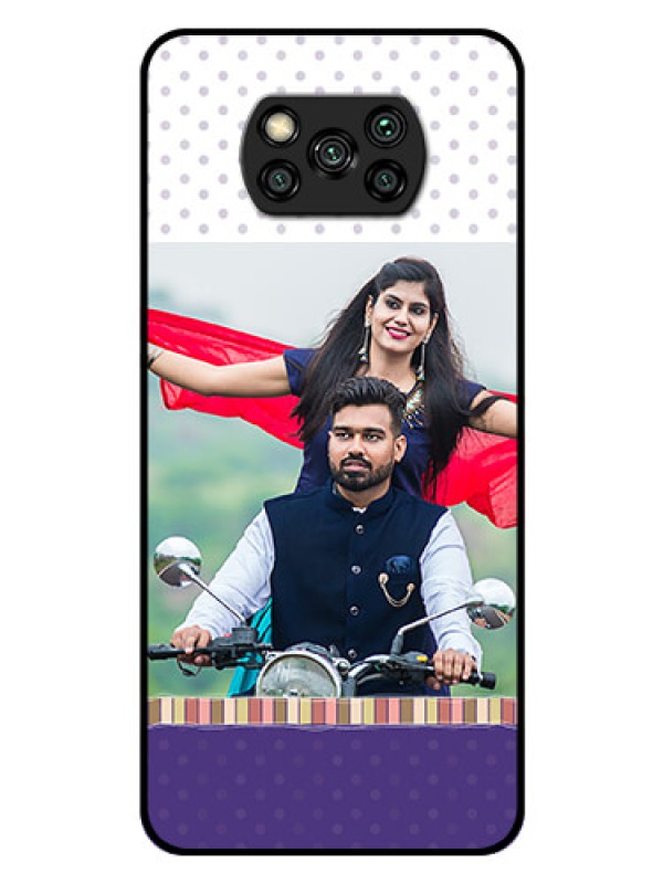 Custom Poco X3 Pro Photo Printing on Glass Case  - Cute Family Design