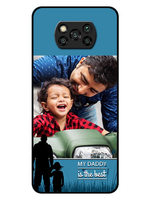 Custom Poco X3 Pro Custom Glass Mobile Case  - Best dad design 