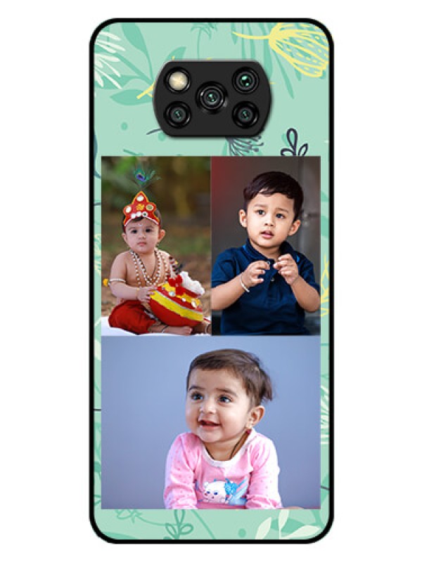 Custom Poco X3 Pro Photo Printing on Glass Case  - Forever Family Design 