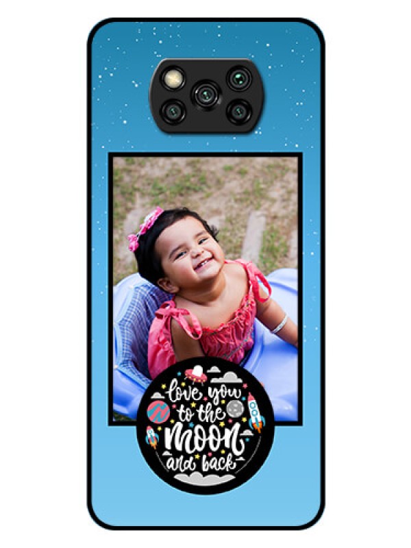 Custom Poco X3 Pro Custom Glass Mobile Case  - Wave Pattern Colorful Design