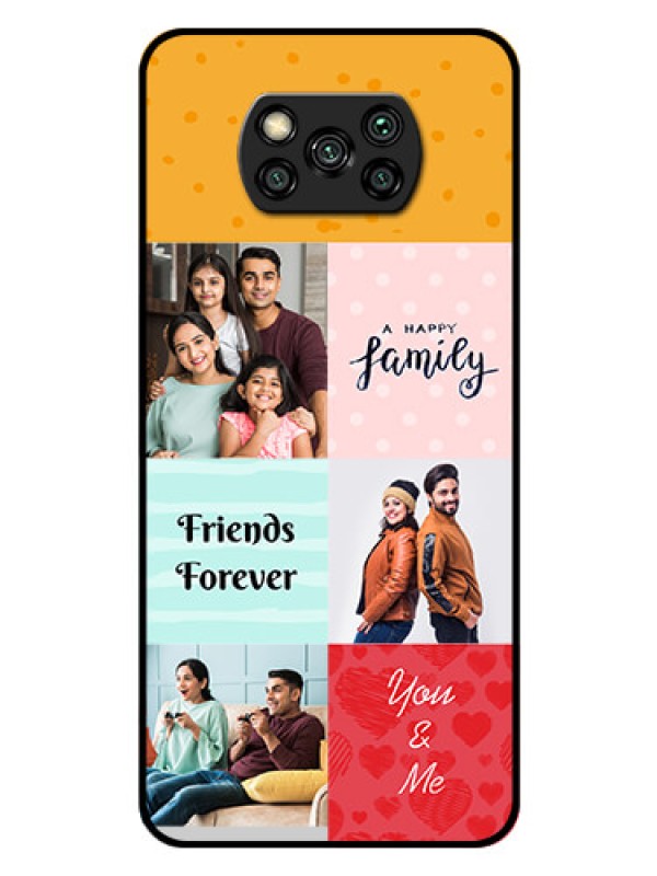 Custom Poco X3 Pro Personalized Glass Phone Case  - Images with Quotes Design
