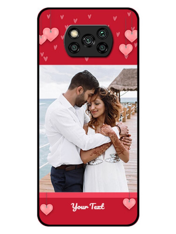 Custom Poco X3 Pro Custom Glass Phone Case  - Valentines Day Design