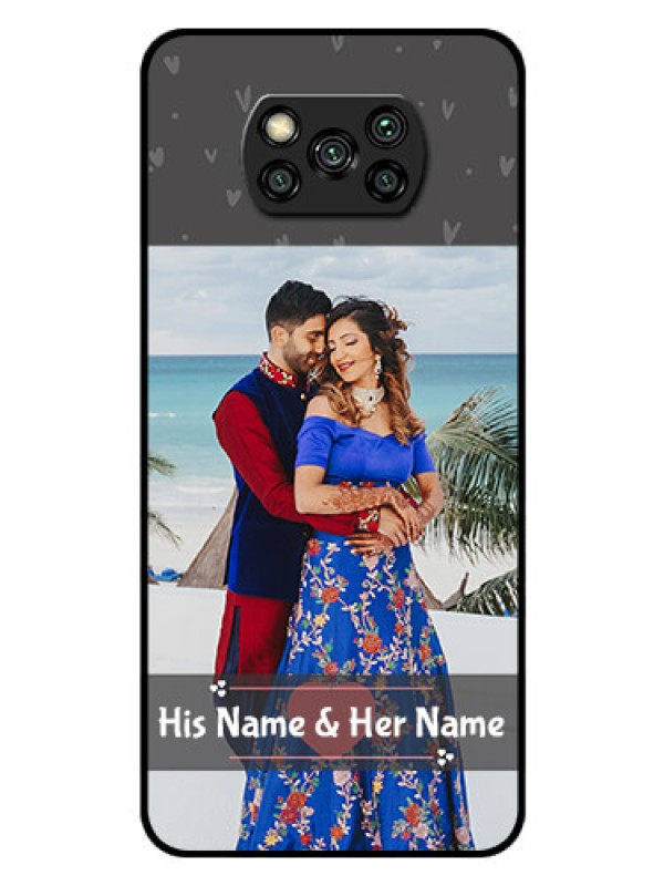 Custom Poco X3 Pro Custom Glass Mobile Case  - Buy Love Design with Photo Online