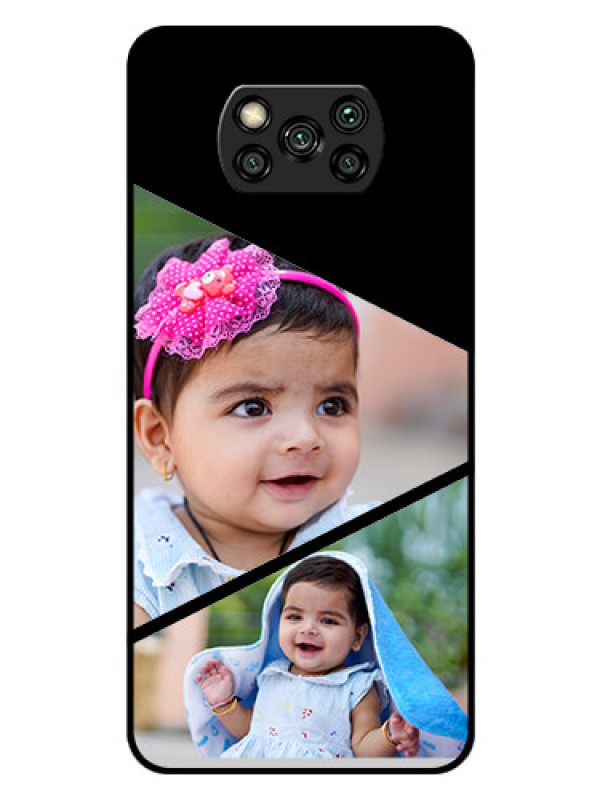 Custom Poco X3 Pro Custom Glass Phone Case  - Semi Cut Design