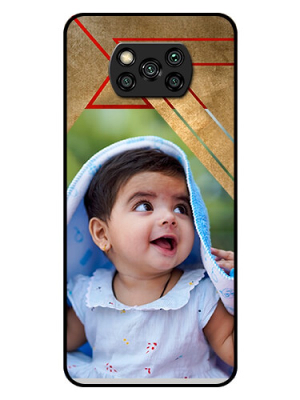 Custom Poco X3 Pro Personalized Glass Phone Case  - Gradient Abstract Texture Design