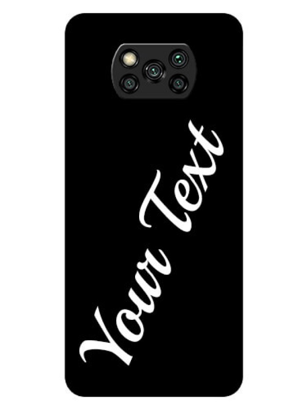 Custom Poco X3 Pro Custom Glass Mobile Cover with Your Name