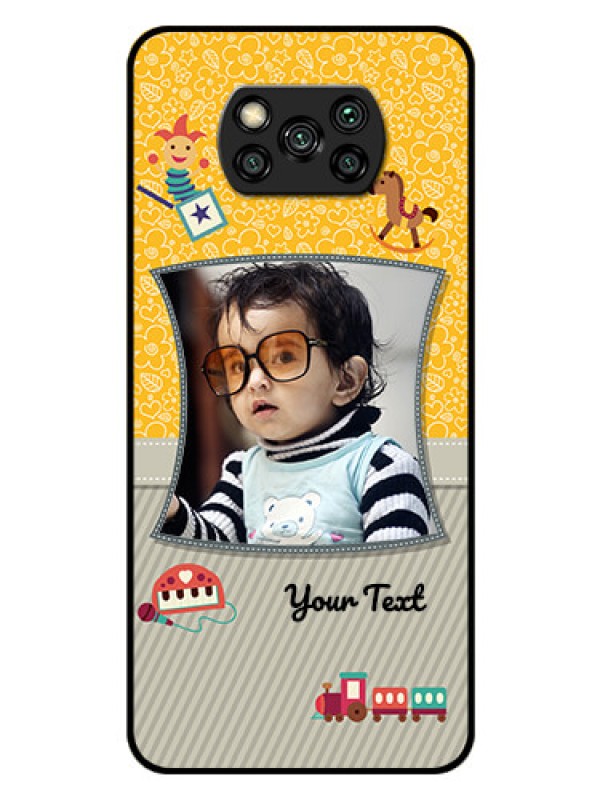 Custom Poco X3 Personalized Glass Phone Case  - Baby Picture Upload Design
