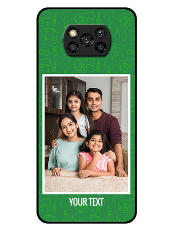 Custom Poco X3 Personalized Glass Phone Case  - Picture Upload Design