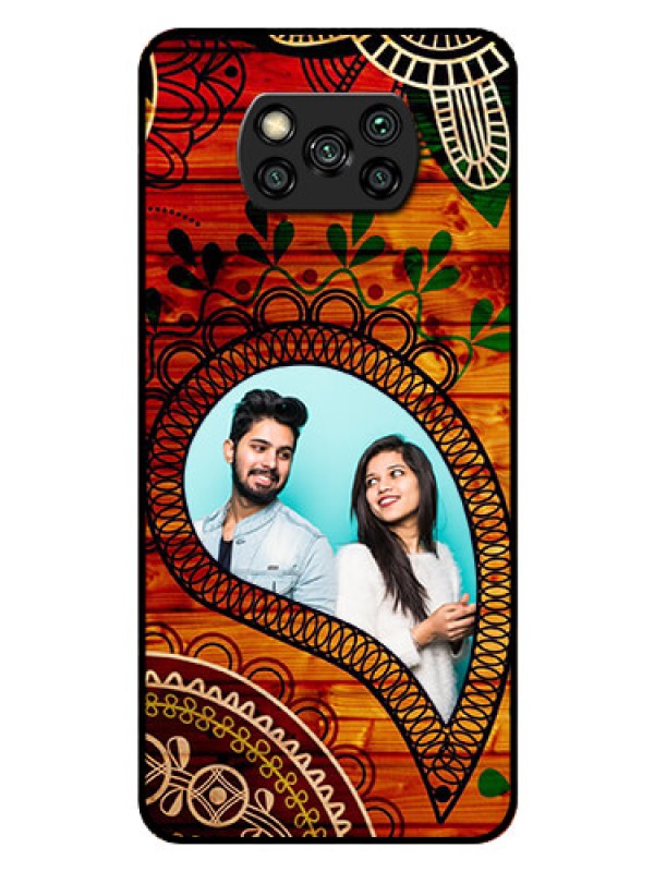 Custom Poco X3 Personalized Glass Phone Case  - Abstract Colorful Design