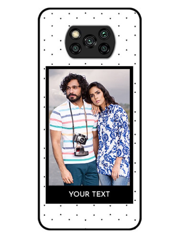 Custom Poco X3 Photo Printing on Glass Case  - Premium Design