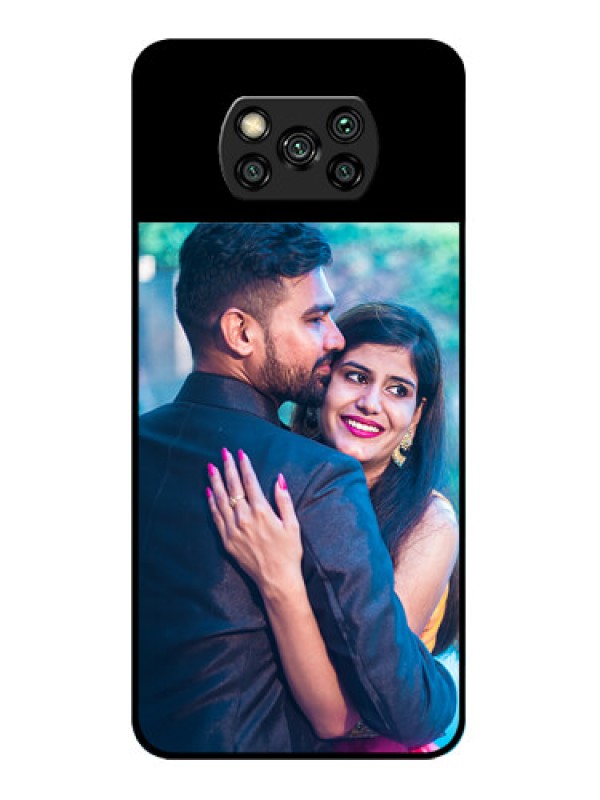 Custom Poco X3 Custom Glass Phone Case - Upload Full Picture With Custom Color Design