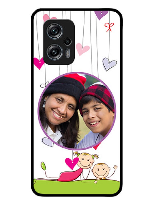 Custom Poco X4 Gt 5G Photo Printing on Glass Case - Cute Kids Phone Case Design