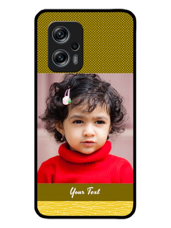 Custom Poco X4 Gt 5G Custom Glass Phone Case - Simple Green Color Design