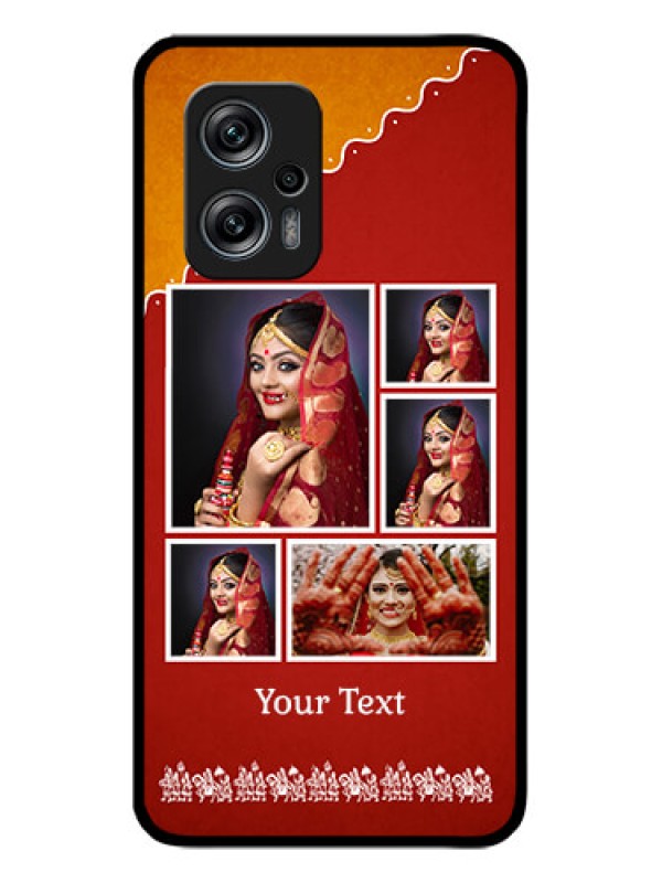Custom Poco X4 Gt 5G Personalized Glass Phone Case - Wedding Pic Upload Design