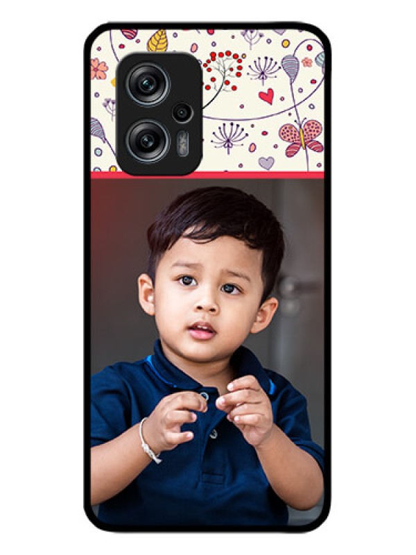 Custom Poco X4 Gt 5G Custom Glass Mobile Case - Premium Floral Design