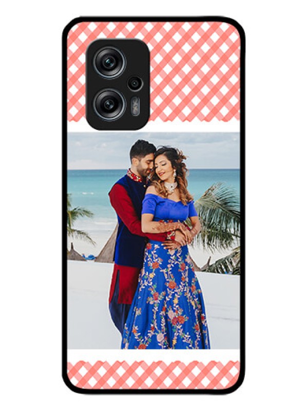 Custom Poco X4 Gt 5G Personalized Glass Phone Case - Pink Pattern Design