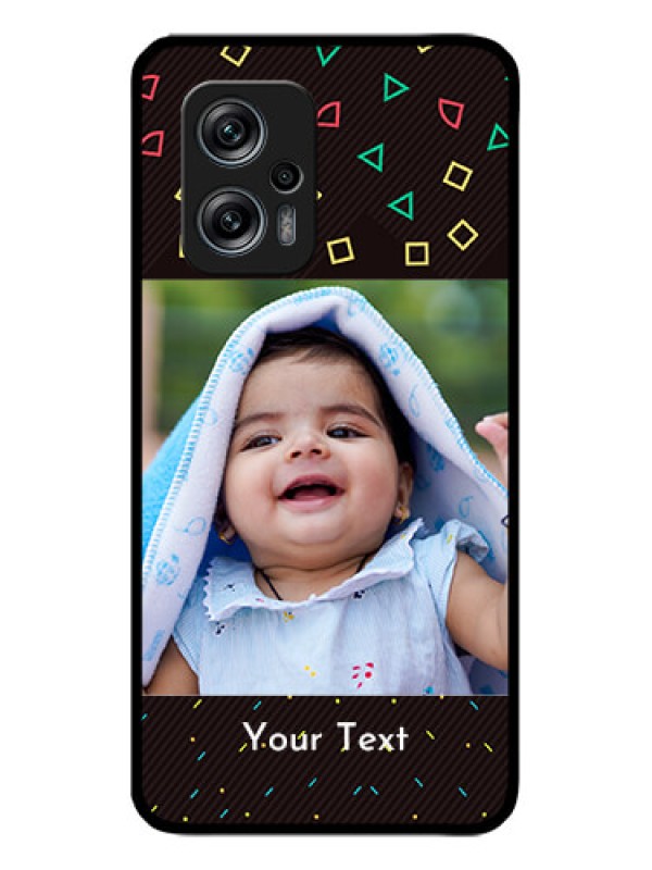 Custom Poco X4 Gt 5G Custom Glass Phone Case - with confetti birthday design