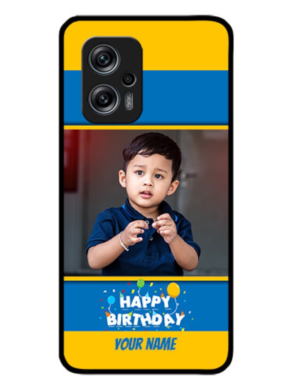 Custom Poco X4 Gt 5G Custom Glass Mobile Case - Birthday Wishes Design