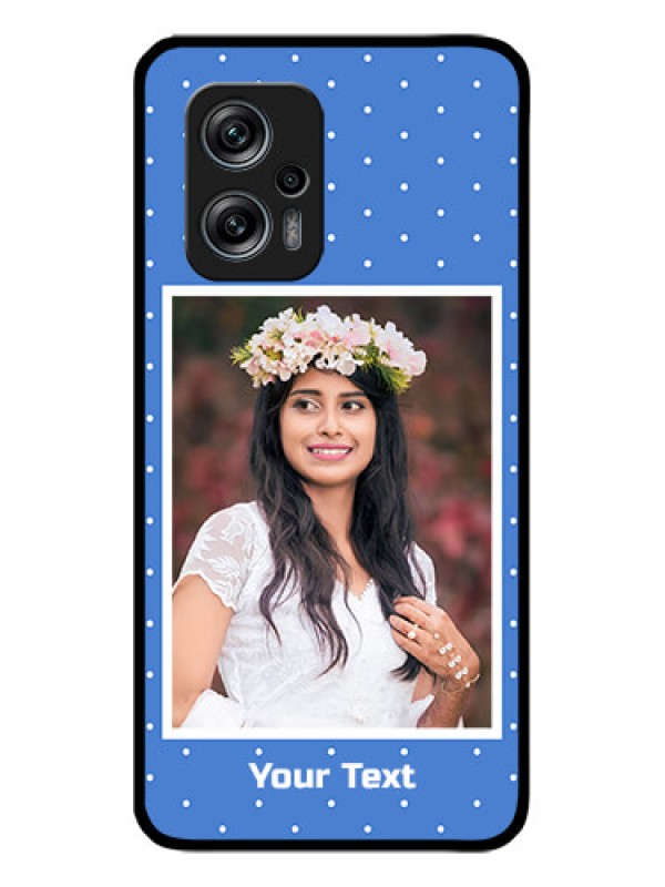 Custom Poco X4 Gt 5G Photo Printing on Glass Case - Polka dots design