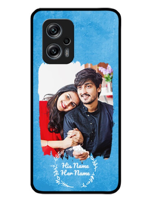 Custom Poco X4 Gt 5G Custom Glass Phone Case - Blue Color Vintage Design