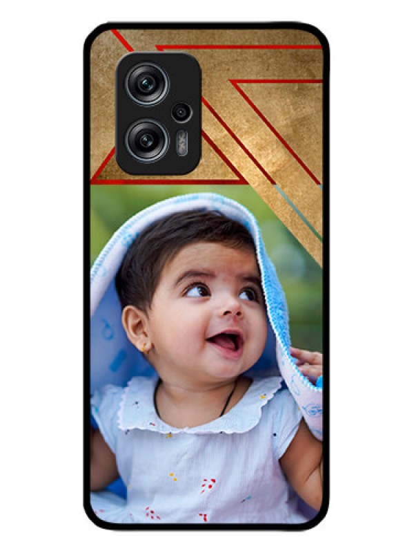 Custom Poco X4 Gt 5G Personalized Glass Phone Case - Gradient Abstract Texture Design