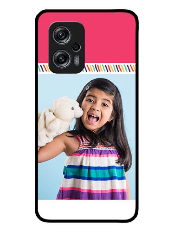 Custom Poco X4 Gt 5G Personalized Glass Phone Case - Line art design