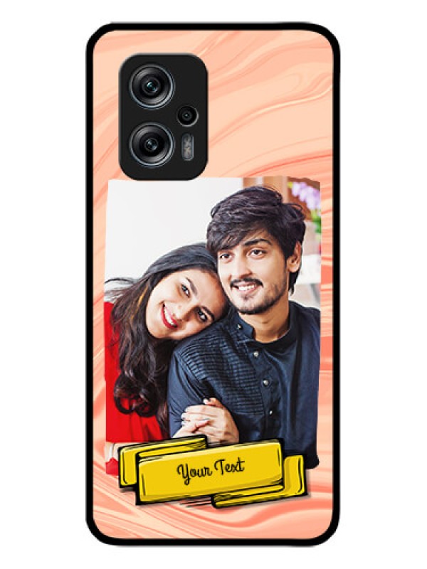 Custom Poco X4 Gt 5G Personalized Glass Phone Case - Marble Texture Design