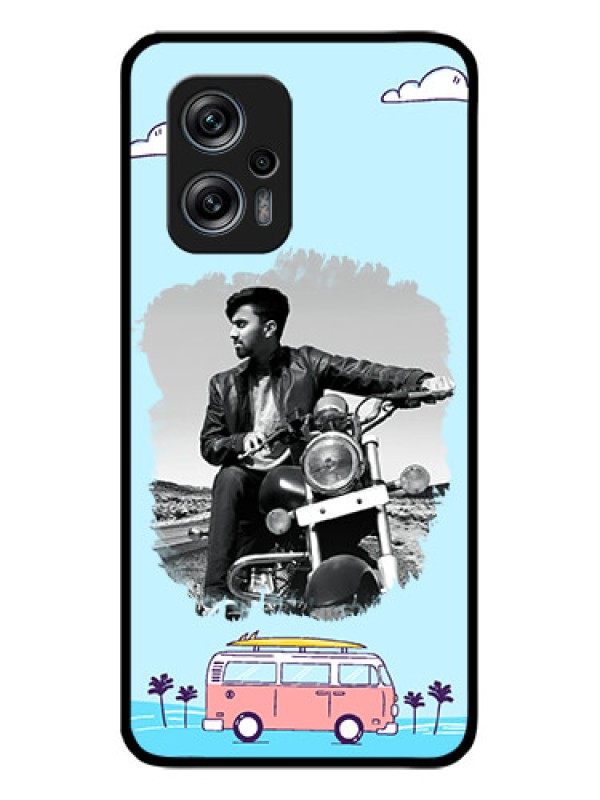 Custom Poco X4 Gt 5G Photo Printing on Glass Case - Travel & Adventure Design