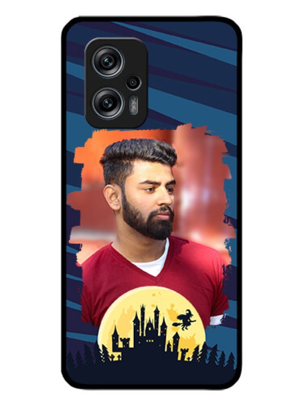 Custom Poco X4 Gt 5G Photo Printing on Glass Case - Halloween Witch Design