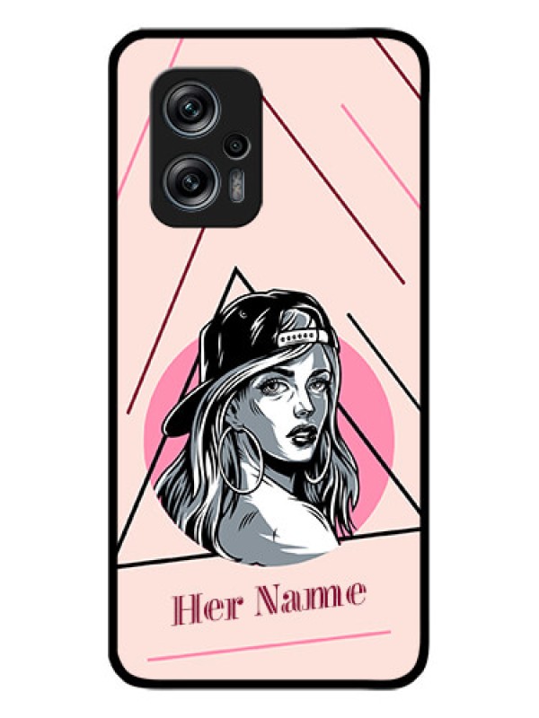 Custom Poco X4 Gt 5G Personalized Glass Phone Case - Rockstar Girl Design