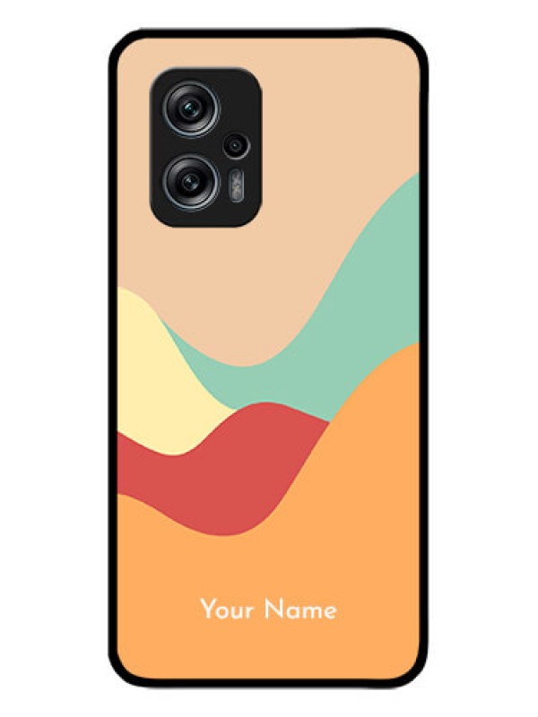 Custom Poco X4 Gt 5G Personalized Glass Phone Case - Ocean Waves Multi-colour Design