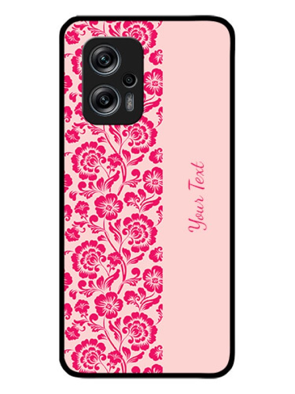 Custom Poco X4 Gt 5G Custom Glass Phone Case - Attractive Floral Pattern Design