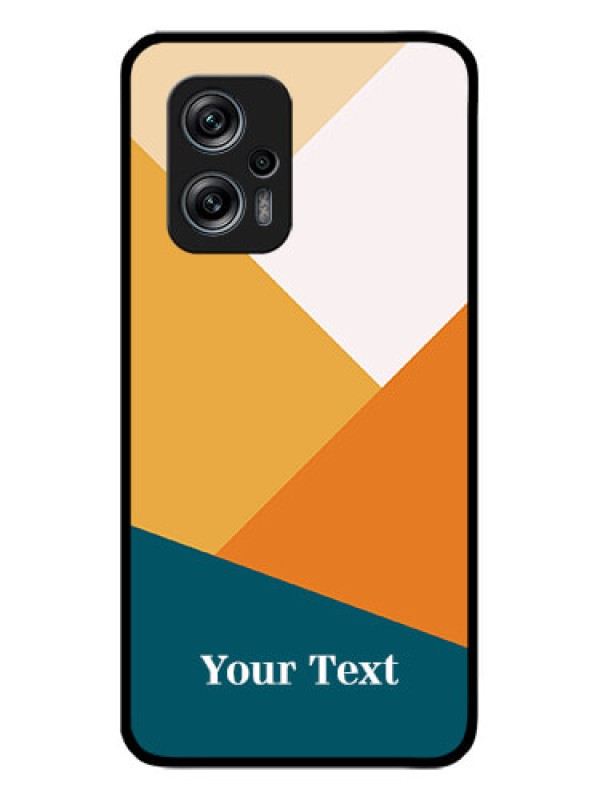 Custom Poco X4 Gt 5G Personalized Glass Phone Case - Stacked Multi-colour Design