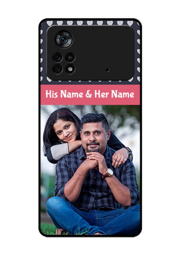 Poco X4 Pro 5G Custom Glass Mobile Case - Love Symbols Design