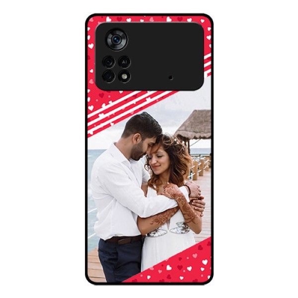 Poco X4 Pro 5G Custom Glass Mobile Case - Valentines Gift Design