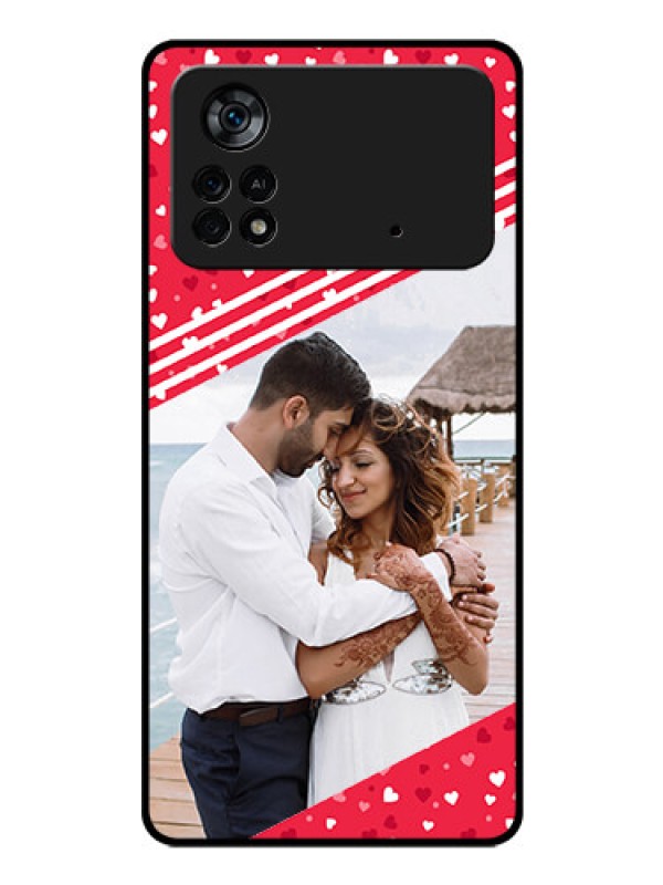 Custom Poco X4 Pro 5G Custom Glass Mobile Case - Valentines Gift Design