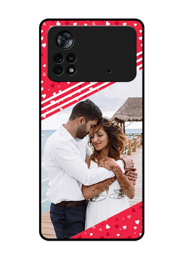 Poco X4 Pro 5G Custom Glass Mobile Case - Valentines Gift Design