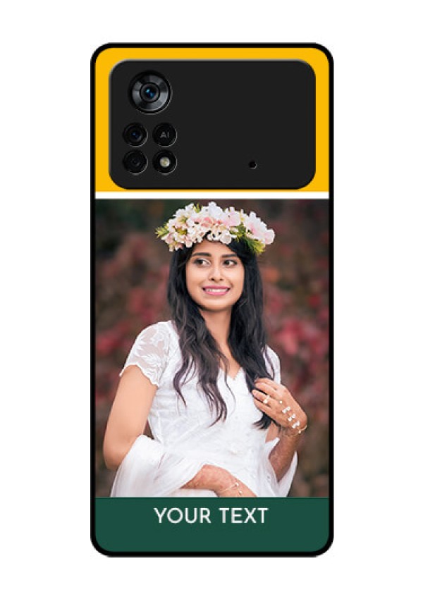 Poco X4 Pro 5G Photo Printing on Glass Case - Love You Design