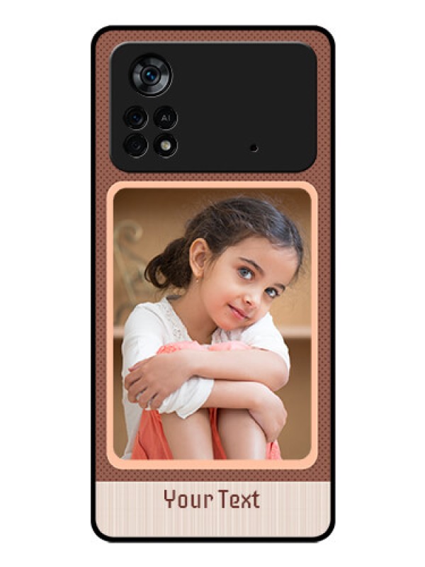 Custom Poco X4 Pro 5G Custom Glass Phone Case - Simple Pic Upload Design