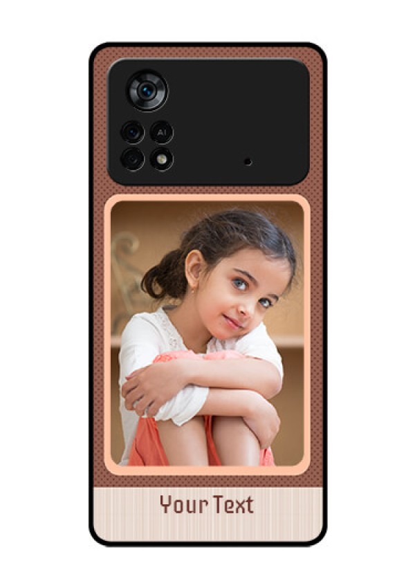 Poco X4 Pro 5G Custom Glass Phone Case - Simple Pic Upload Design