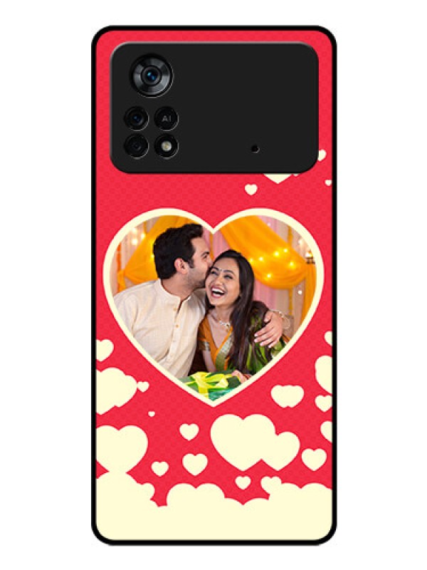 Custom Poco X4 Pro 5G Custom Glass Mobile Case - Love Symbols Phone Cover Design