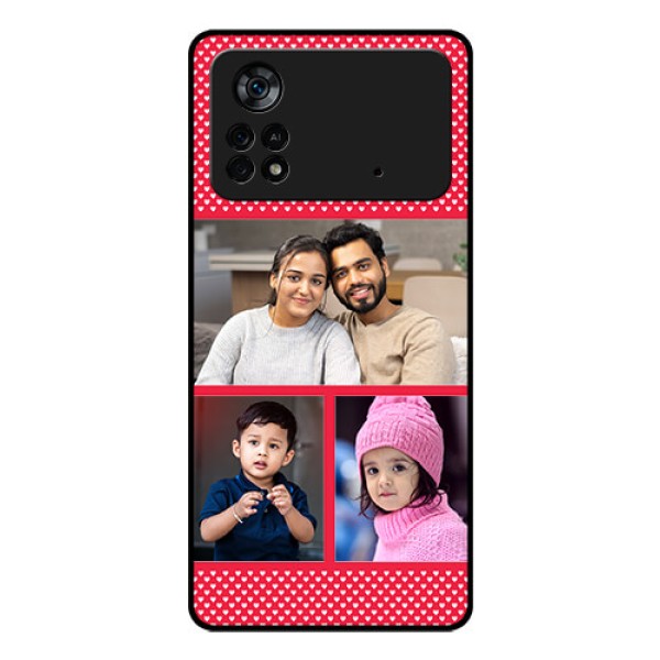 Poco X4 Pro 5G Personalized Glass Phone Case - Bulk Pic Upload Design
