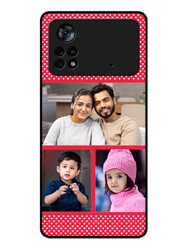 Custom Poco X4 Pro 5G Personalized Glass Phone Case - Bulk Pic Upload Design