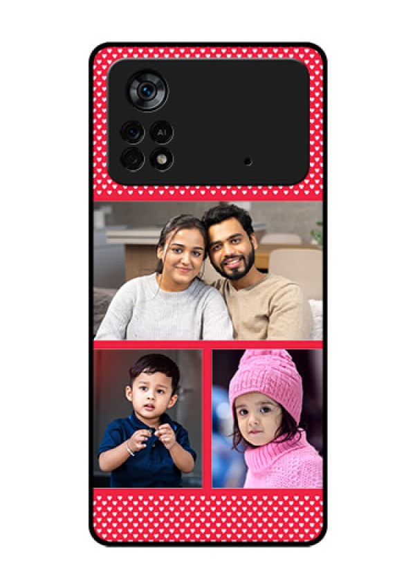 Poco X4 Pro 5G Personalized Glass Phone Case - Bulk Pic Upload Design