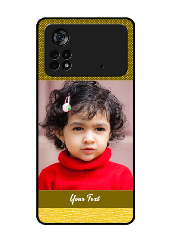 Poco X4 Pro 5G Custom Glass Phone Case - Simple Green Color Design