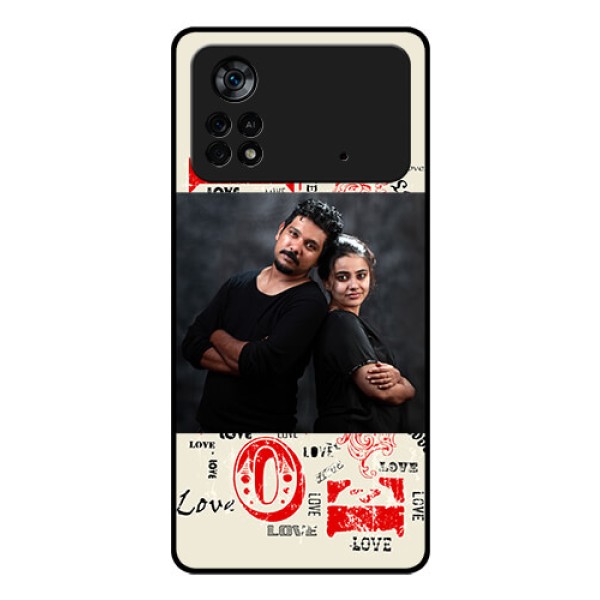Poco X4 Pro 5G Photo Printing on Glass Case - Trendy Love Design Case Poco X4 Pro 5G Photo Printing on Glass Case - Trendy Love Design Case