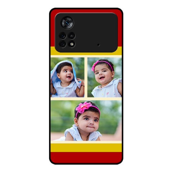 Poco X4 Pro 5G Custom Glass Mobile Case - Multiple Pic Upload Design