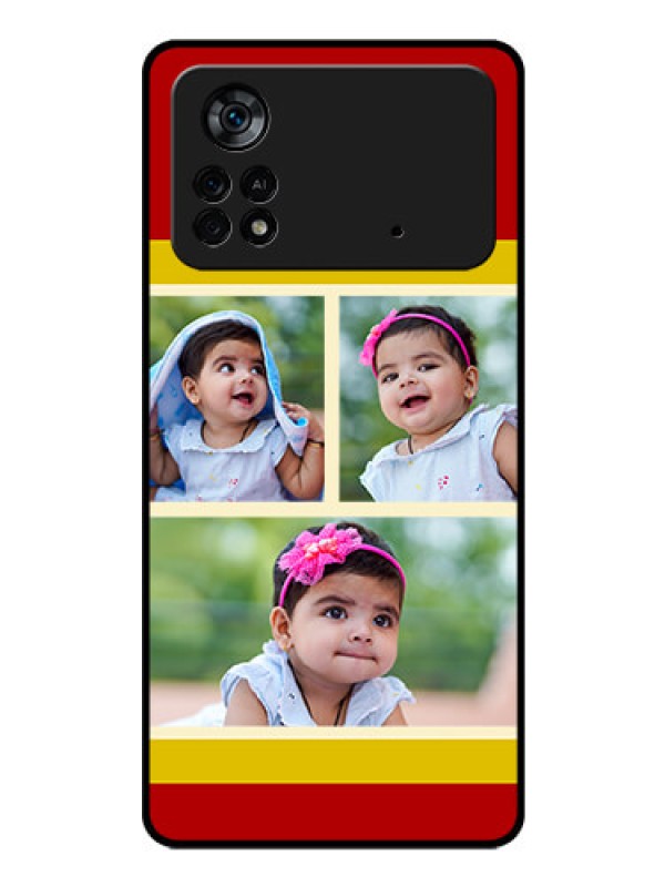 Custom Poco X4 Pro 5G Custom Glass Mobile Case - Multiple Pic Upload Design